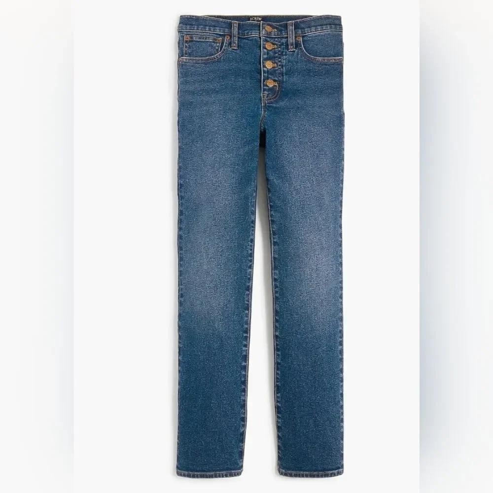 J. Crew Essential Straight Jeans In All-Day Stretch